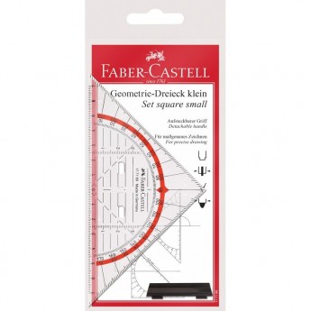 Треугольник 45° FABER-CASTELL, 14см, прозрачный